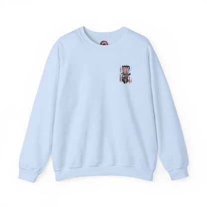 Patriotic Skull Crewneck Sweatshirt The Devil's Pickle
