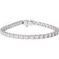 14K White 7 CTW Lab-Grown Diamond Line 7 1/4" Bracelet Ethereal Legacy Boutiques