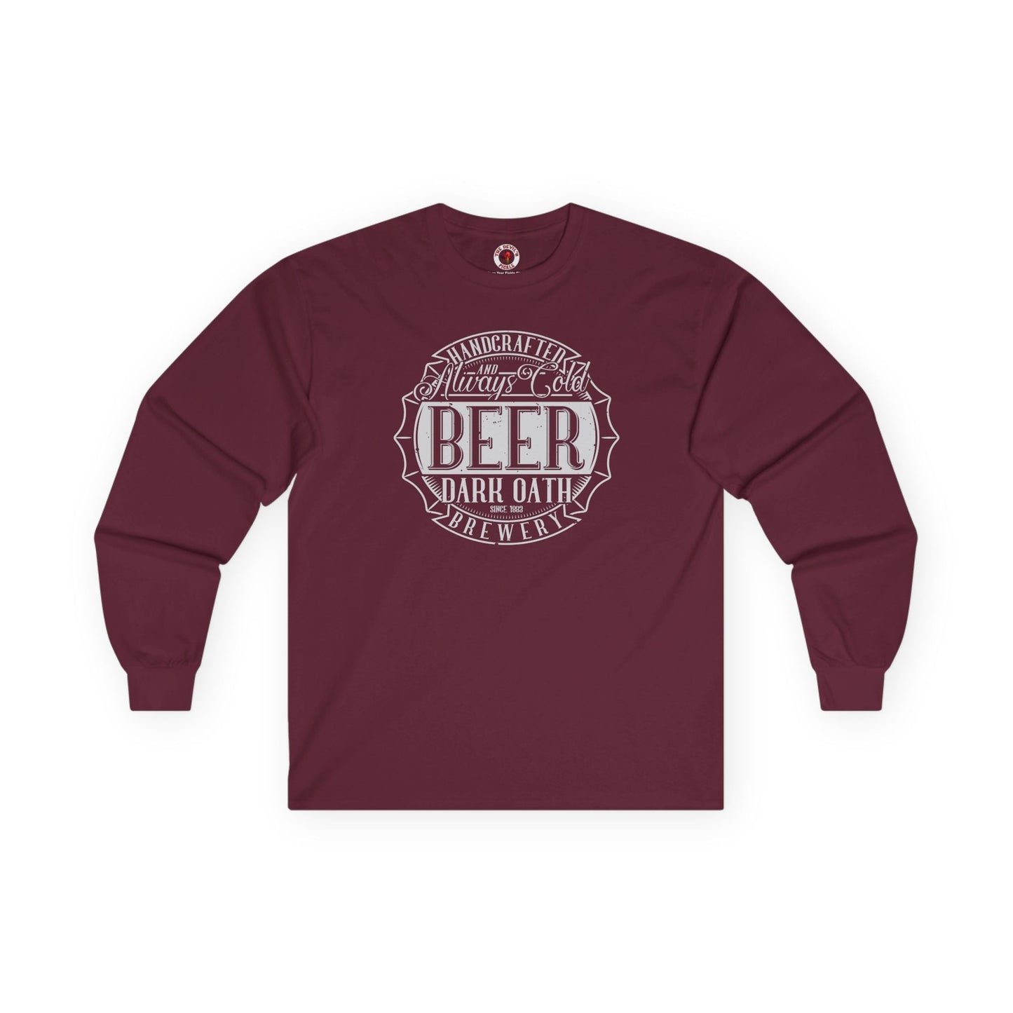 Handcrafted and Always Cold Beer Long Sleeve Tee The Devil's Pickle