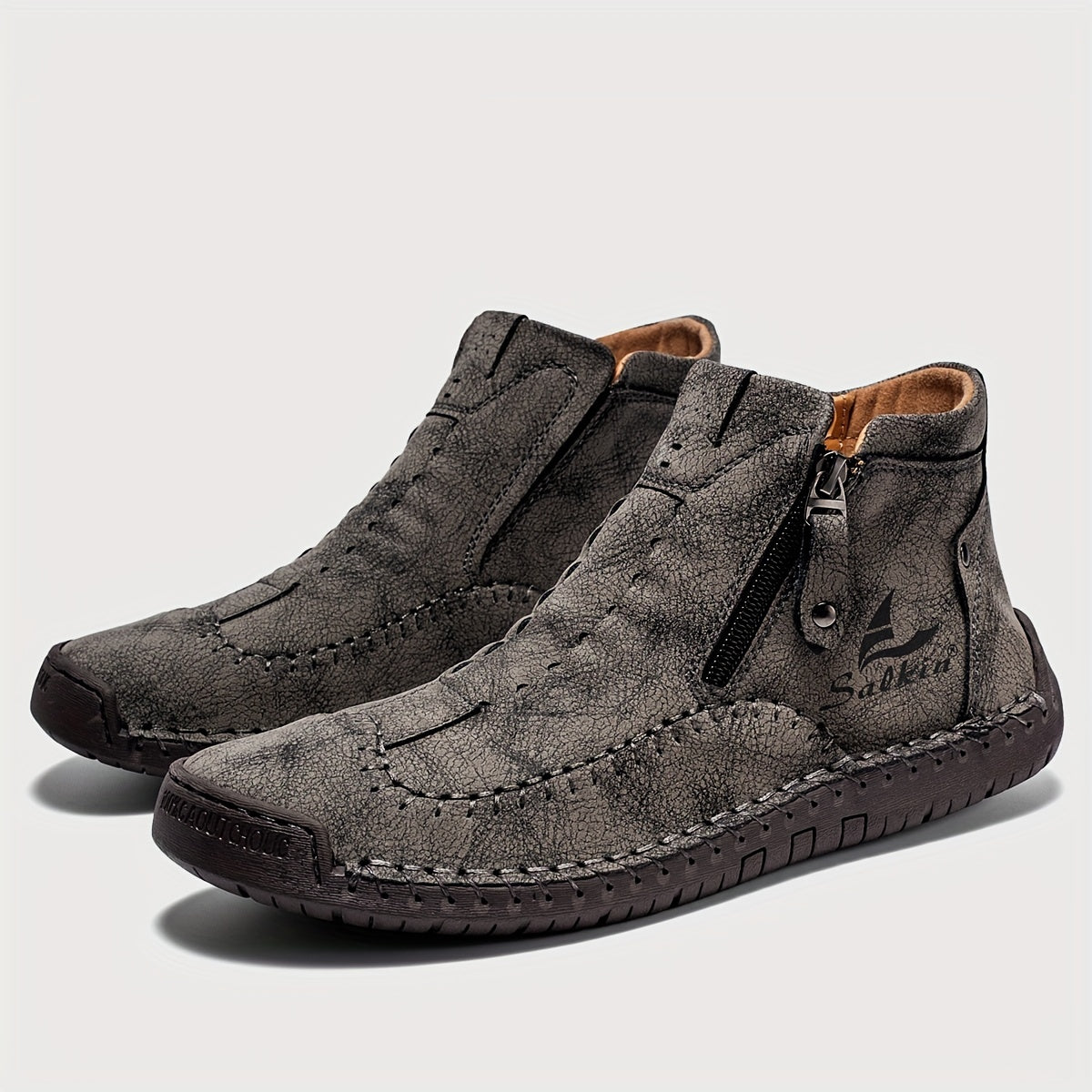 FLYLAND Fashion Vintage Chukka Boots Driving Walking Shoes Business Casual Ankle Boots Daily Work Office Shoes NovaCart