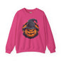 Scary Witch Pumpkin Halloween Crewneck Sweatshirt The Devil's Pickle