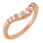 14K Rose Round 1/6 CTW Lab-Grown Diamond Channel-Set Contour Band Ethereal Legacy Boutiques