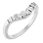 Platinum Round 1/6 CTW Lab-Grown Diamond Channel-Set Contour Band Ethereal Legacy Boutiques