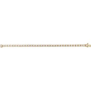 14K Yellow 7 CTW Lab-Grown Diamond Line 7 1/4" Bracelet Ethereal Legacy Boutiques