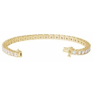 14K Yellow 7 CTW Lab-Grown Diamond Line 7 1/4" Bracelet Ethereal Legacy Boutiques