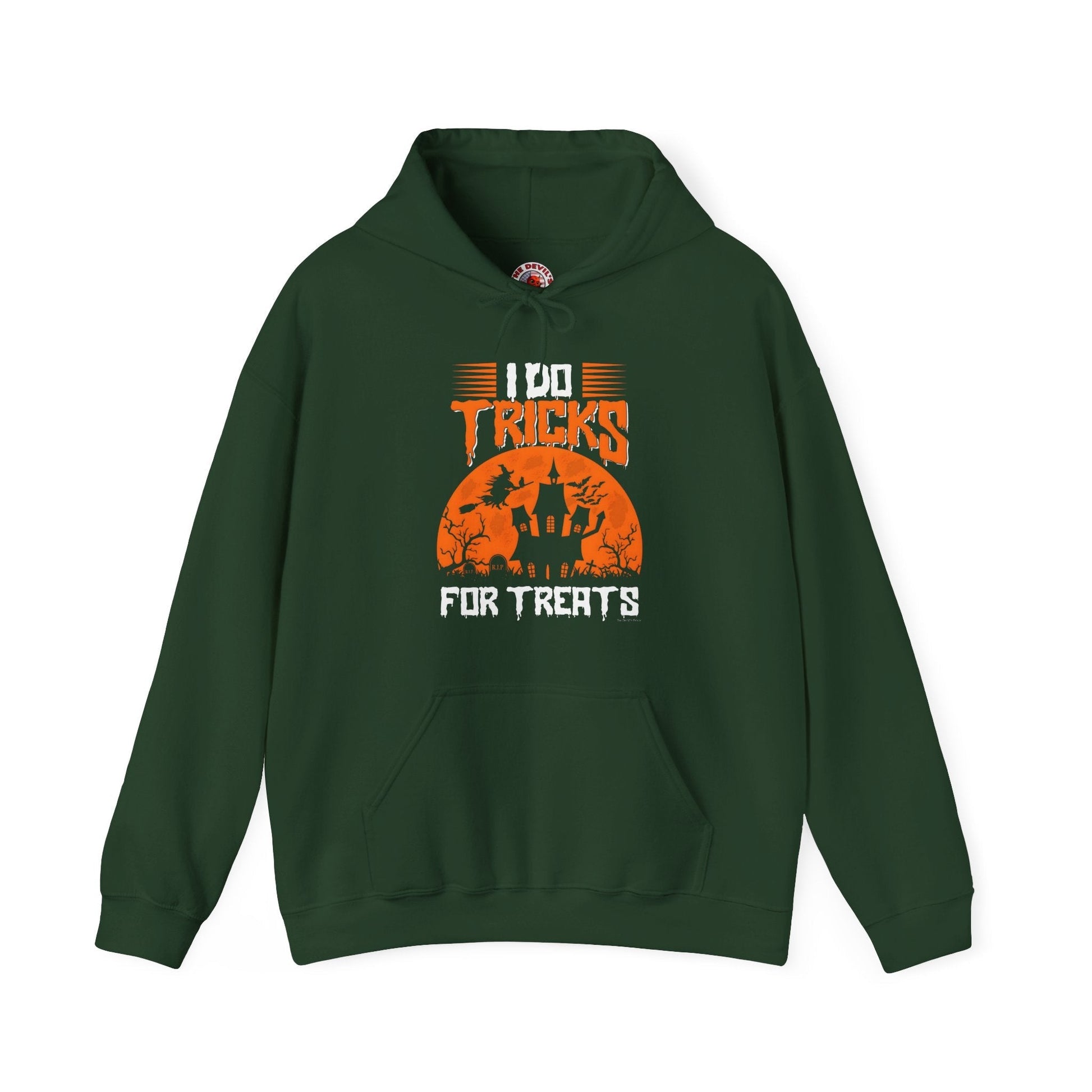 I Do Tricks For Treats Hooded Sweatshirt The Devil's Pickle
