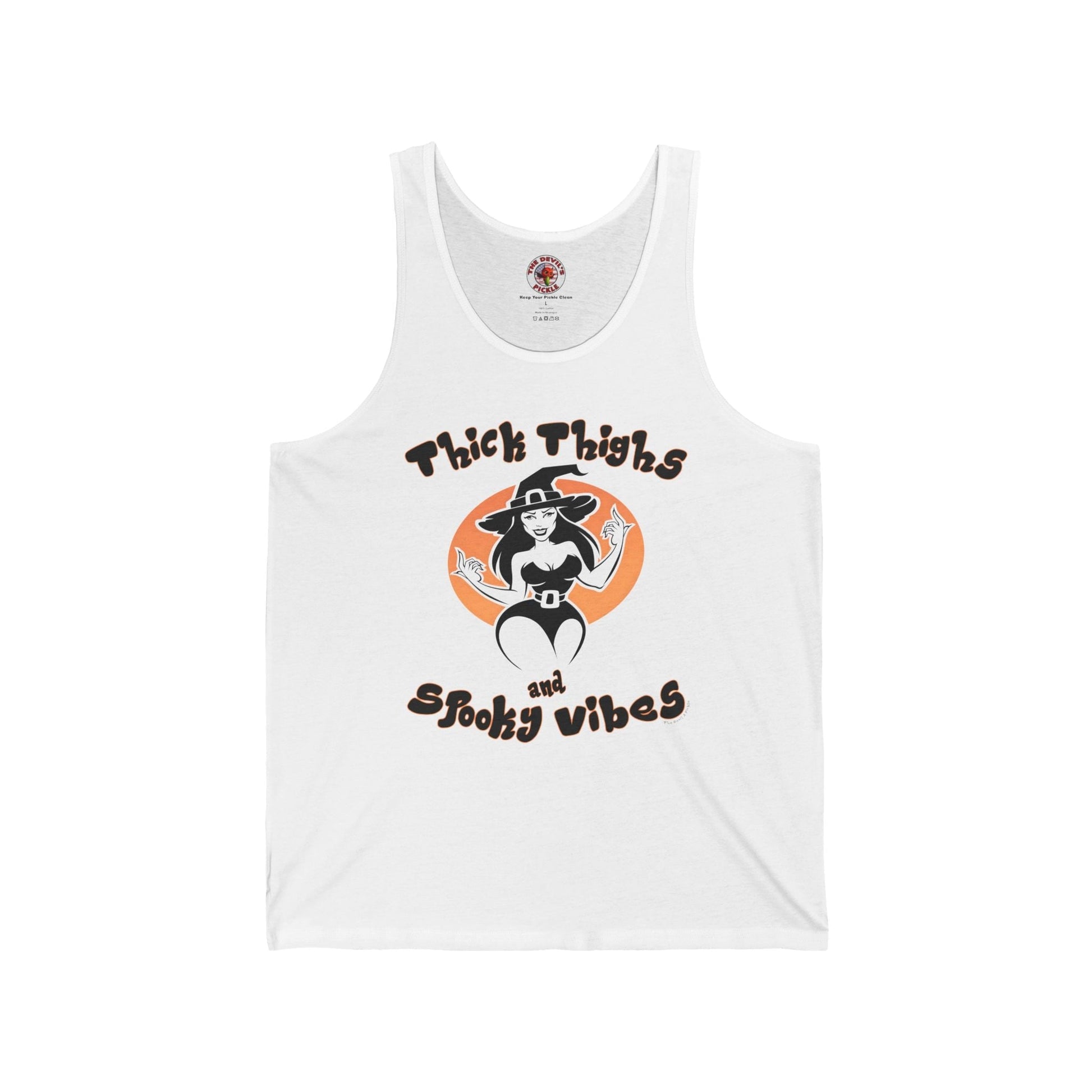 Thick Thighs and Spooky Vibes Tank Top The Devil's Pickle