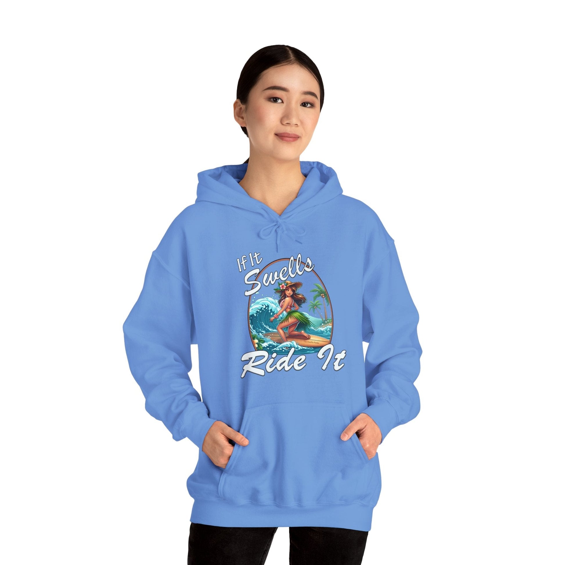 If It Swells Ride It Hooded Sweatshirt The Devil's Pickle