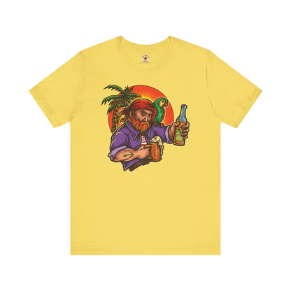 Sunset Pirate Beer T-Shirt The Devil's Pickle