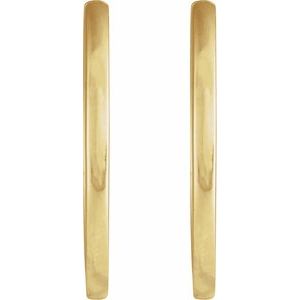 14K Yellow Hinged 20 mm Hoop Earrings Ethereal Legacy Boutiques