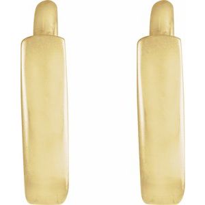 14K Yellow Hinged 8 mm Hoop Earrings Ethereal Legacy Boutiques