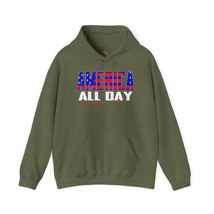 America All Day Hooded Sweatshirt The Devil's Pickle