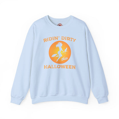 Ridin' Dirty This Halloween Crewneck Sweatshirt The Devil's Pickle