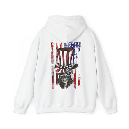 Patriotic Skull Hooded Sweatshirt The Devil's Pickle
