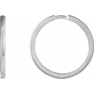 Sterling Silver Hinged 20 mm Hoop Earrings Ethereal Legacy Boutiques