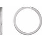 Sterling Silver 20 mm Huggie Hoop Earring Ethereal Legacy Boutiques