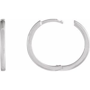 Sterling Silver Hinged 18 mm Hoop Earring Ethereal Legacy Boutiques