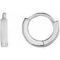 14K White Hinged 8 mm Hoop Earring Ethereal Legacy Boutiques