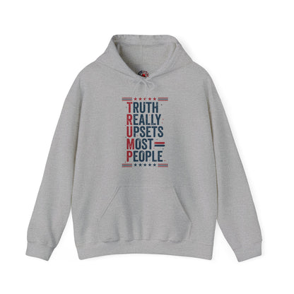 Truth Really Upsets Most People Hooded Sweatshirt The Devil's Pickle
