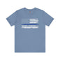 Thin Blue Line American Flag T-Shirt The Devil's Pickle