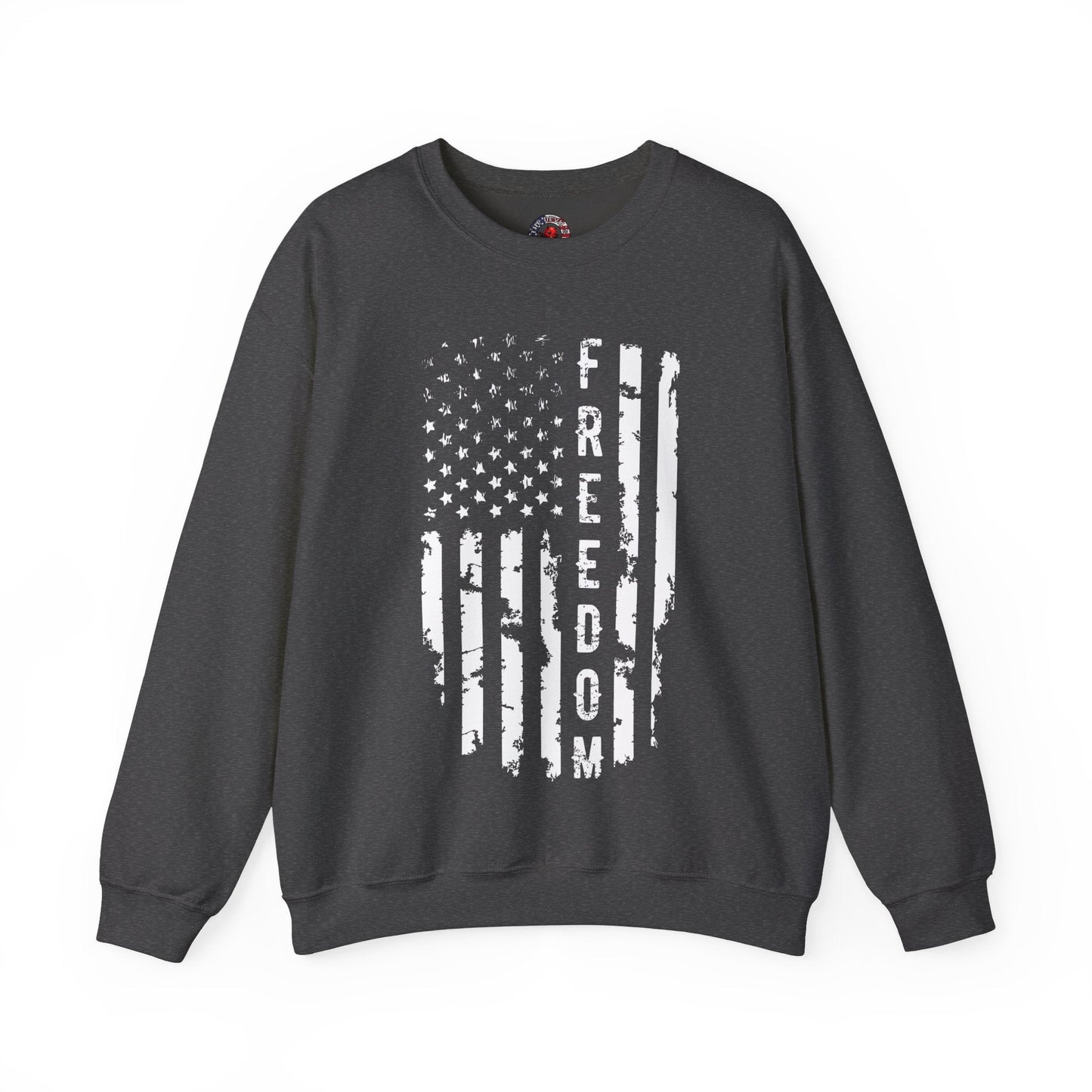 Freedom American Flag Crewneck Sweatshirt The Devil's Pickle
