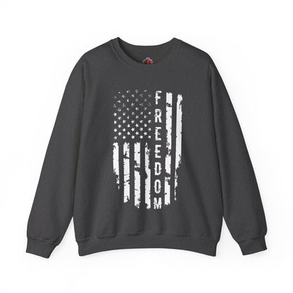 Freedom American Flag Crewneck Sweatshirt The Devil's Pickle