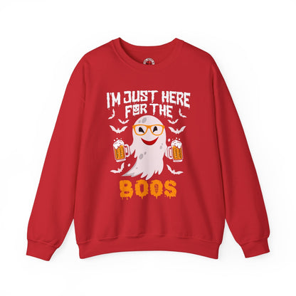 I'm Just Here For The Boos Crewneck Sweatshirt The Devil's Pickle