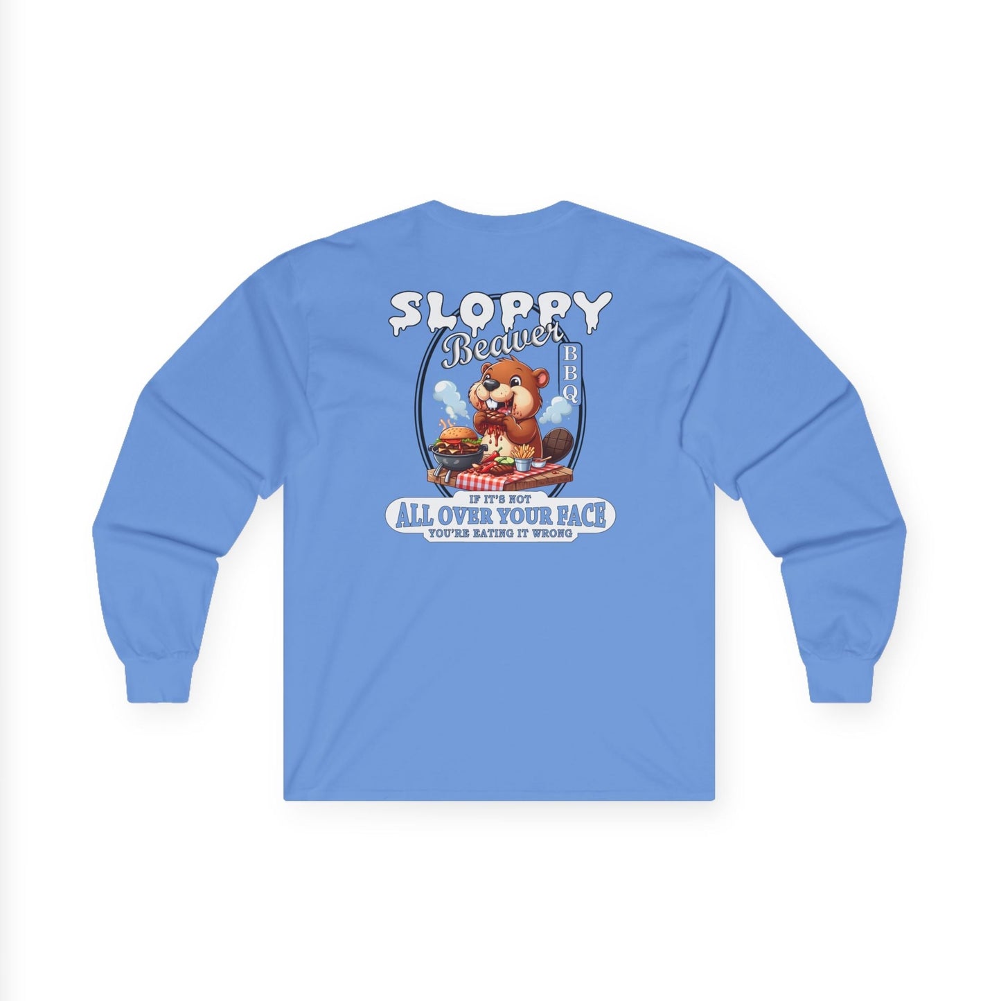 Sloppy Beaver BBQ Back Long Sleeve Tee The Devil's Pickle