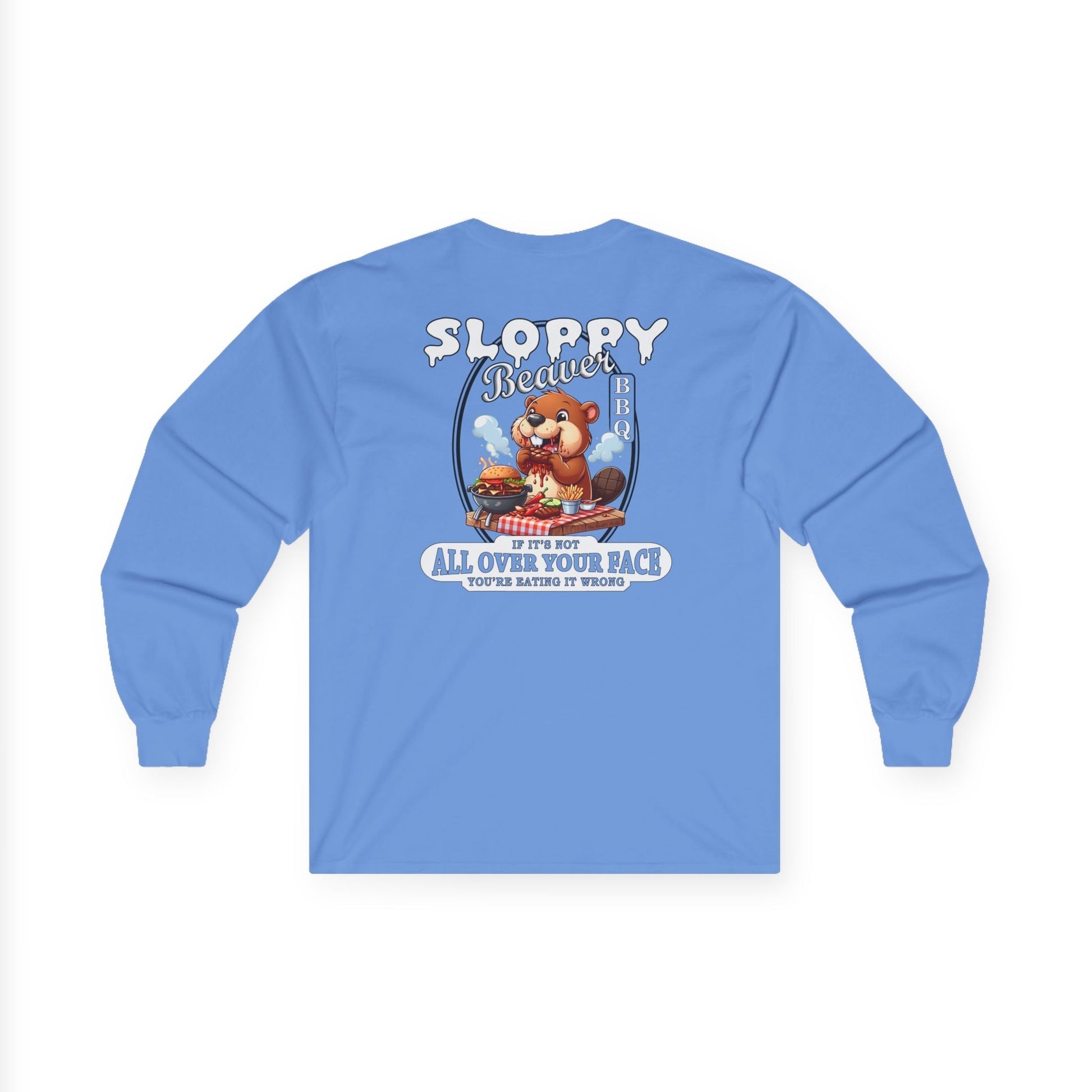 Sloppy Beaver BBQ Back Long Sleeve Tee The Devil's Pickle