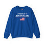 I Identify As An American Crewneck Sweatshirt The Devil's Pickle