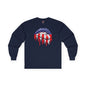 American Flag Lips Long Sleeve Tee The Devil's Pickle