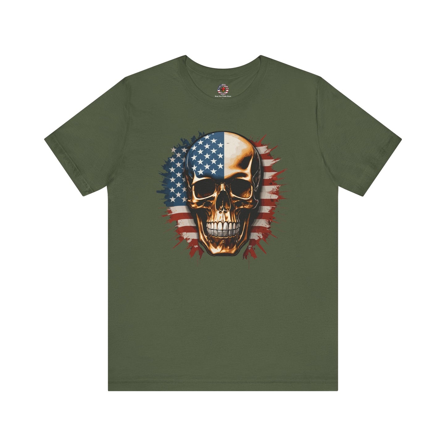 American Flag Skull T-Shirt The Devil's Pickle