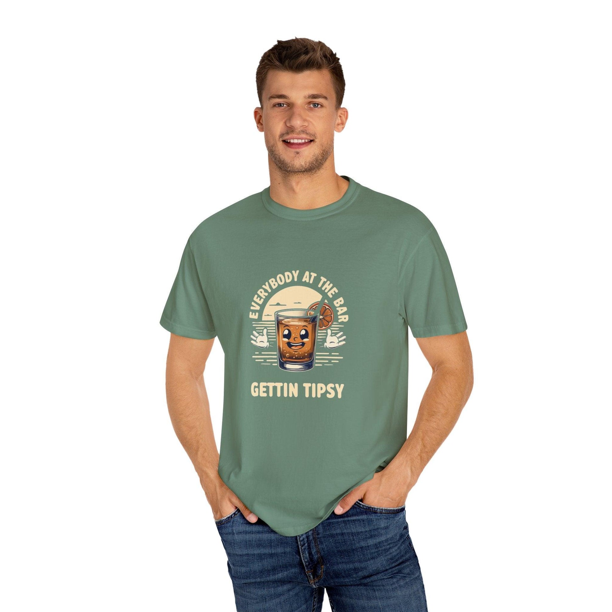 Everybody at the Bar Gettin Tipsy Unisex Garment-Dyed T-Shirt Country in My Heart