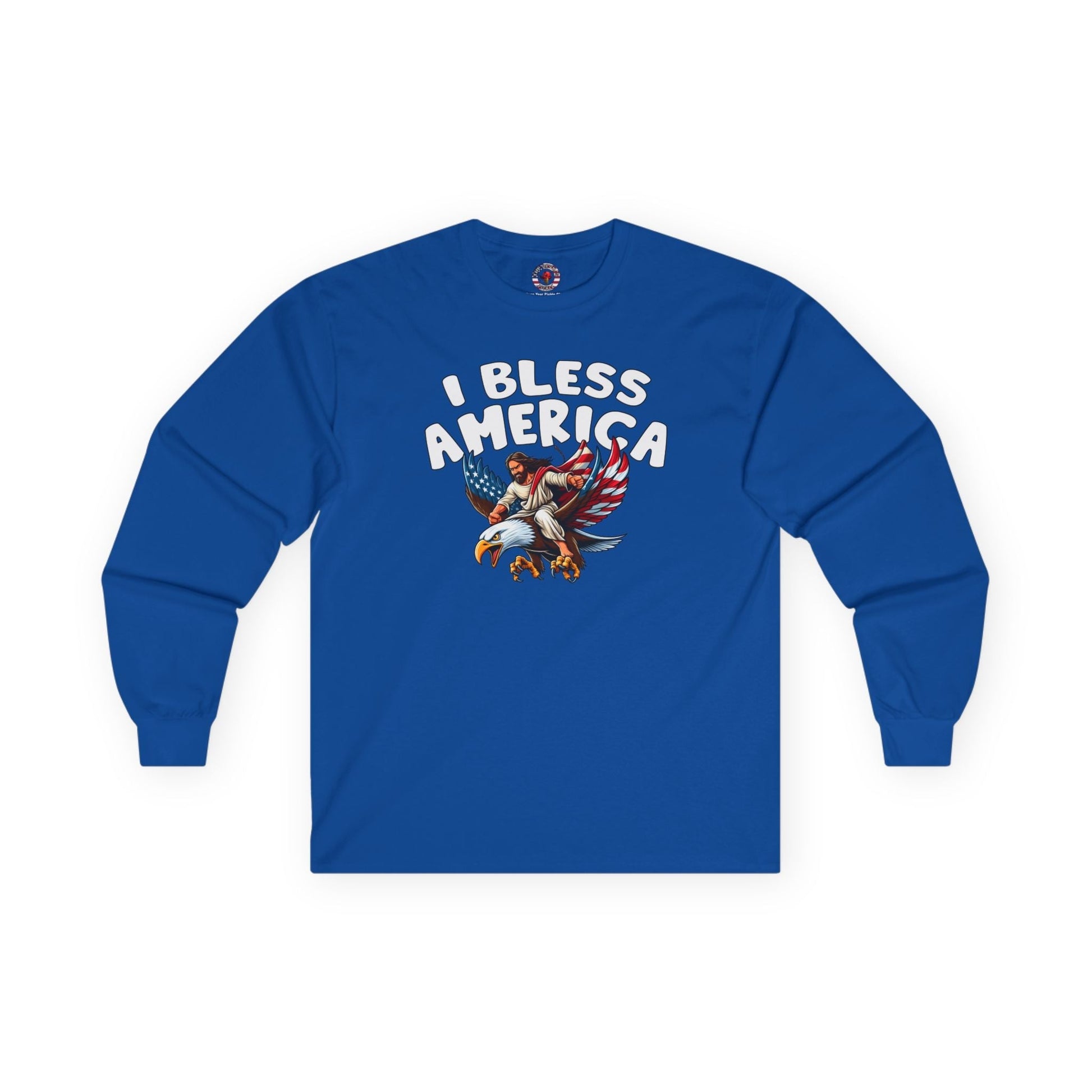 I Bless America Long Sleeve Tee The Devil's Pickle