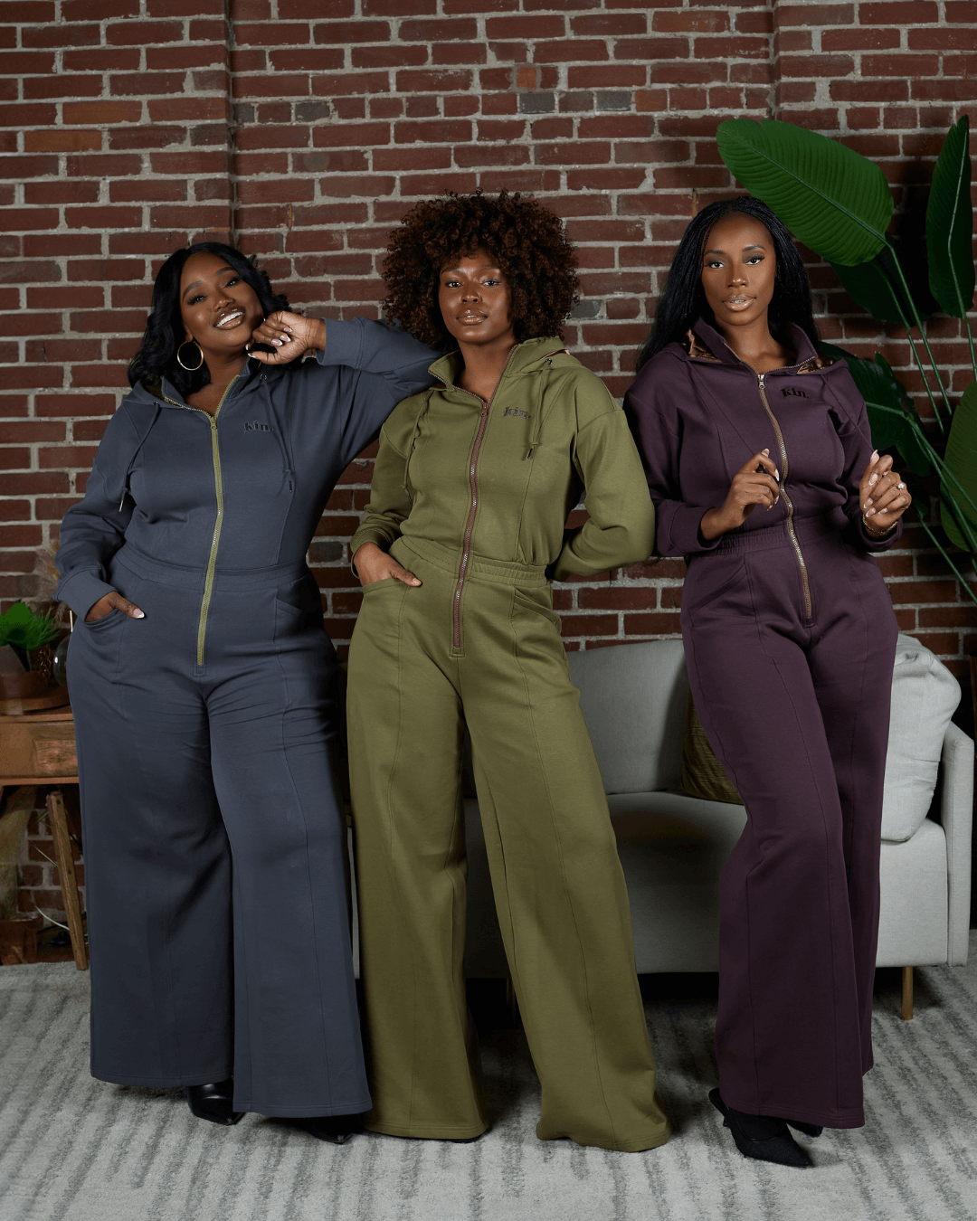 Green Satin Lined Jumpsuit KINApparel