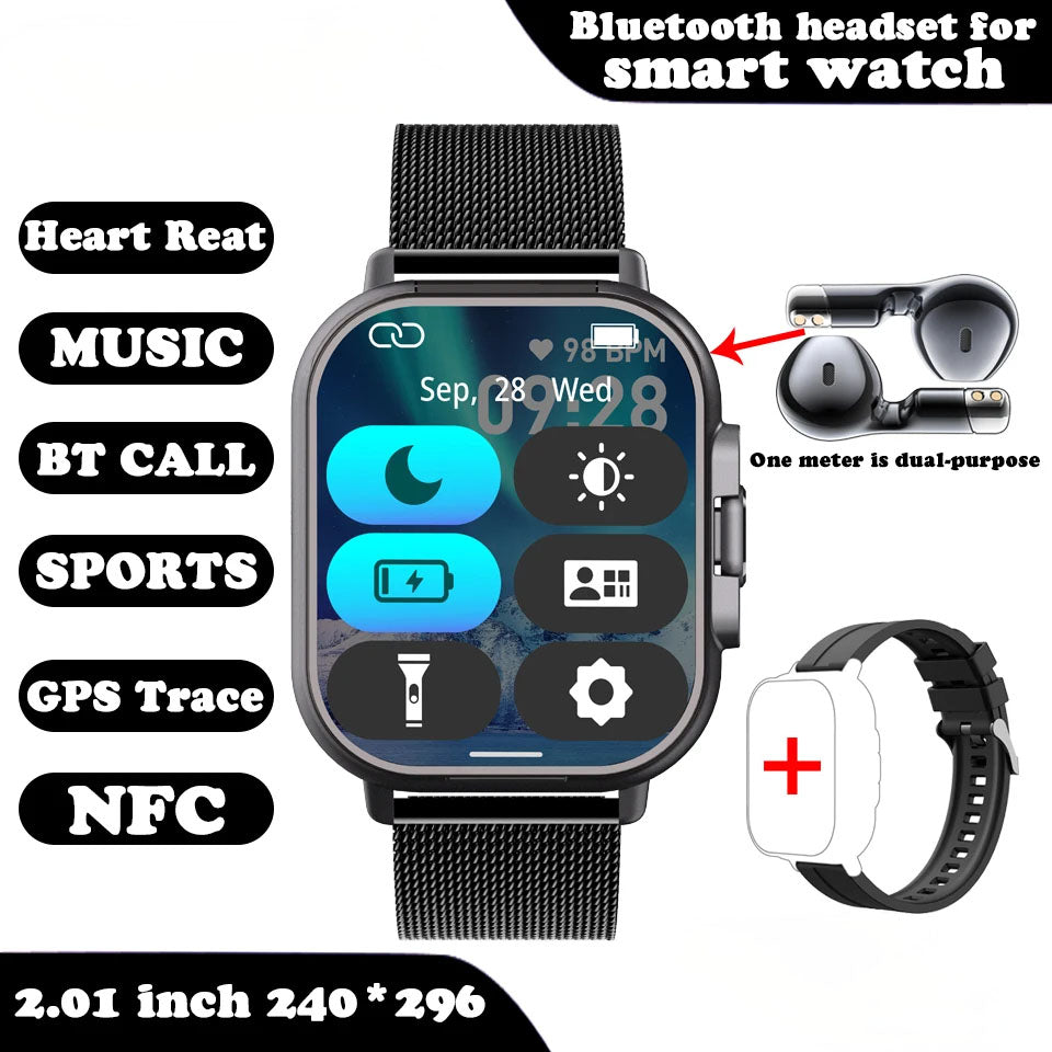 Smartwatch with Earbuds ViralGalleria.com
