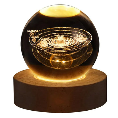 LED Night Light Milky Way Galaxy Solar System Crystal Ball ViralGalleria.com