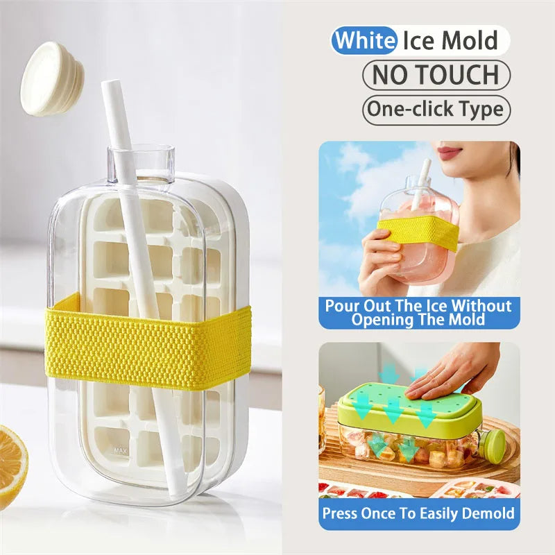 Ice Cube Tray With Straw ViralGalleria.com