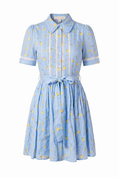 STARLIT SKIES WOVEN MINI DRESS Flying Tomato