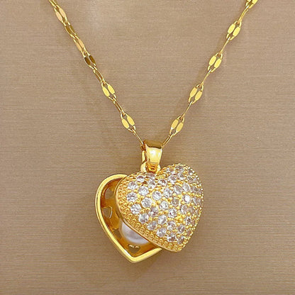 Korean Openable Shell Pearl Necklace ViralGalleria.com
