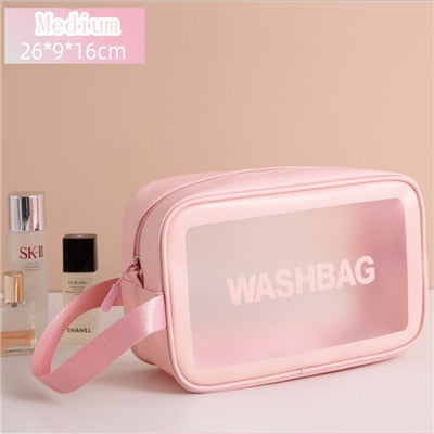 Portable Transparent Waterproof Travel Wash & Makeup Bag ViralGalleria.com