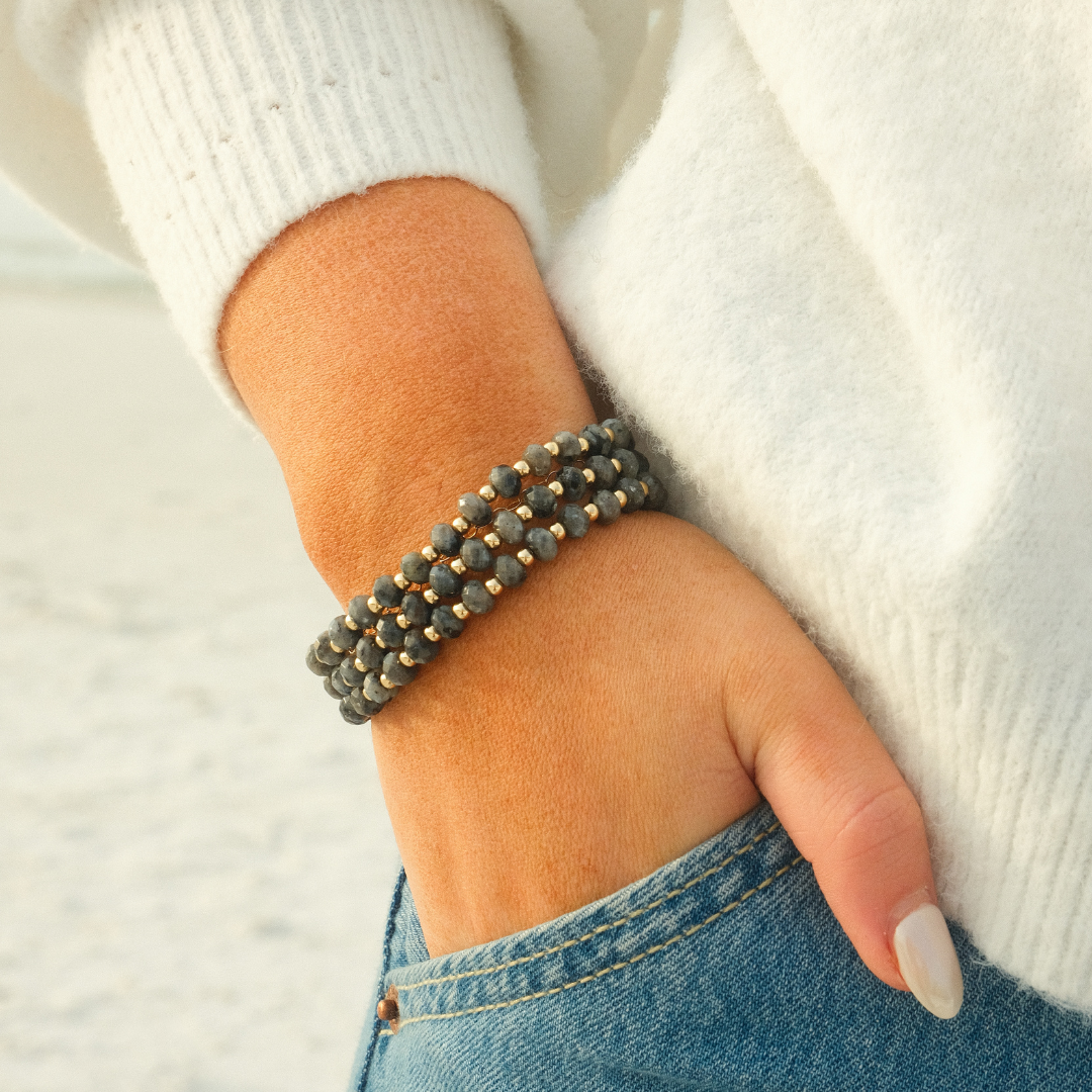 Graceful - Black Larvikite Emily Anne Designs LLC