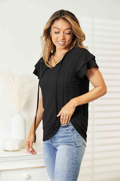 Flutter Sleeve Top- Exquisite Elegance SnagBag