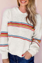 Stripe Colorblock Long Sleeve Hooded Sweater Shop Style & More | Fresh Looks, Everyday Deals & Free Shipping