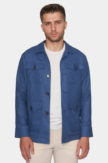 Slim Safari Coat (ocean) Bright Moons