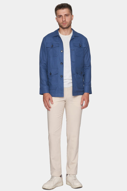 Slim Safari Coat (ocean) Bright Moons