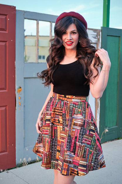 Retro Boat Neck Top in Black Retrolicious