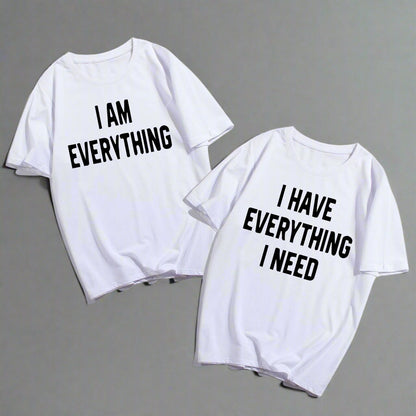 Couples with short sleeve t-shirts FitiqueFit
