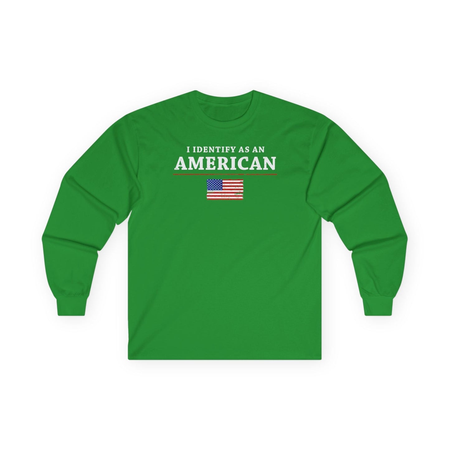 I Identify As An American Long Sleeve Tee The Devil's Pickle