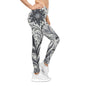 Floral Print Leggings for Women, Stretchy Athleisure Pants, Gym Wear, Casual Outfit, Everyday Style Grayceful LLC